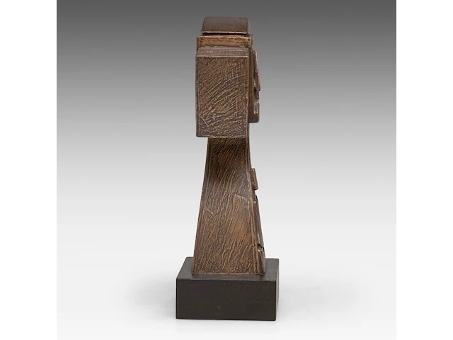 Hubert minnebo (1940), 'een klassering van herinneringen voor de volgende generaties vastgelegd', polished and brown patinated bronze, 0/0, 1995, signed (+) 25.5 x 16 x 7.5 cm. (10.03 x 6.29 x 2.95 in.) - afbeelding 6 van  9