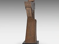 Hubert minnebo (1940), 'een verwijzing naar zijn geliefde oosten', polished and brown patinated bronze, 0/0, 2009, signed (+) 36 x 31 x 30.5 cm. (14.16 x 12.19 x 12.00 in.) - afbeelding 3 van  9