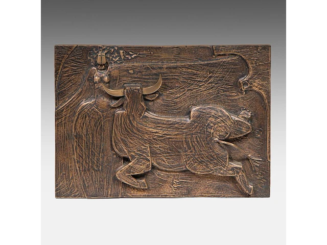 Hubert minnebo (1940), 'europa', (luxe-edition), polished and brown patinated bronze, 8/15, 2000, signed (+) 34 x 43 x 30 cm. (13.39 x 16.92 x 11.81 in.) - afbeelding 9 van  10