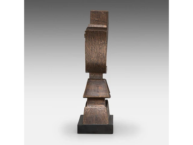 Hubert minnebo (1940), 'het alles omvattende', polished and brown patinated bronze, 1/1, 2009, signed (+) 48 x 34 x 11.5 cm. (18.89 x 13.39 x 4.53 in.) - afbeelding 3 van  8