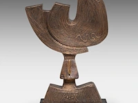 Hubert minnebo (1940), 'het alles omvattende', polished and brown patinated bronze, 1/1, 2009, signed (+) 48 x 34 x 11.5 cm. (18.89 x 13.39 x 4.53 in.) - afbeelding 4 van  8