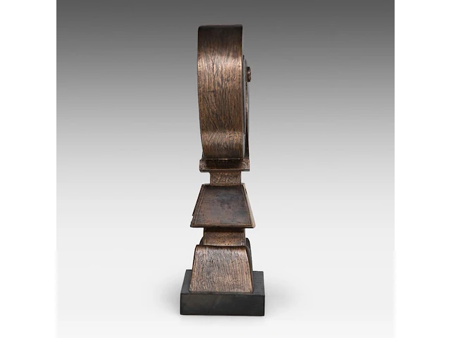 Hubert minnebo (1940), 'het alles omvattende', polished and brown patinated bronze, 1/1, 2009, signed (+) 48 x 34 x 11.5 cm. (18.89 x 13.39 x 4.53 in.) - afbeelding 6 van  8