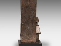 Hubert minnebo (1940), 'het portretteren, in de late namiddag', polished and brown patinated bronze, 2/5, 1991, signed (+) 29.5 x 16 x 10 cm. (11.60 x 6.29 x 3.94 in.) - afbeelding 5 van  8