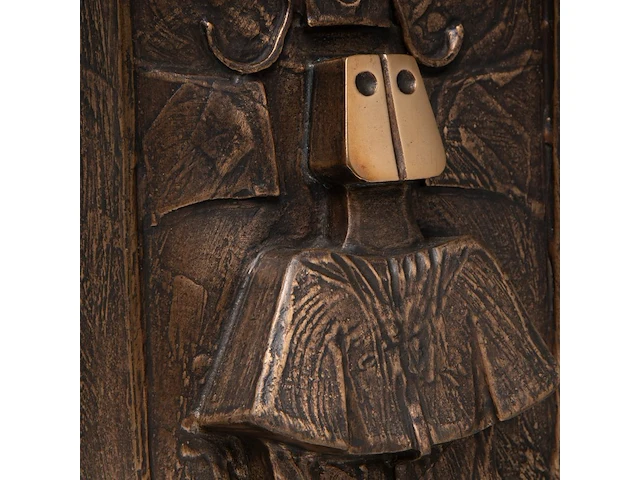 Hubert minnebo (1940), 'het portretteren, in de late namiddag', polished and brown patinated bronze, 2/5, 1991, signed (+) 29.5 x 16 x 10 cm. (11.60 x 6.29 x 3.94 in.) - afbeelding 8 van  8