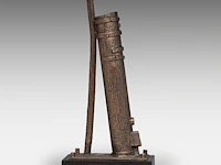 Hubert minnebo (1940), 'tussen de vier windstreken', polished and brown patinated bronze, 1/1, 2007 (+) 40 x 9 x 18 cm. (15 3/4 x 3.54 x 7.08 in.) - afbeelding 6 van  9