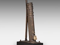 Hubert minnebo (1940), 'tussen de vier windstreken', polished and brown patinated bronze, 1/1, 2007 (+) 40 x 9 x 18 cm. (15 3/4 x 3.54 x 7.08 in.) - afbeelding 7 van  9