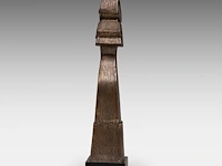 Hubert minnebo (1940), 'vanaf de eerste blik was hij het zeker', polished and brown patinated bronze, 0/0, 1996, signed (+) 35.5 x 7.5 x 6.5 cm. (13.98 x 2.95 x 2.56 in.) - afbeelding 4 van  10