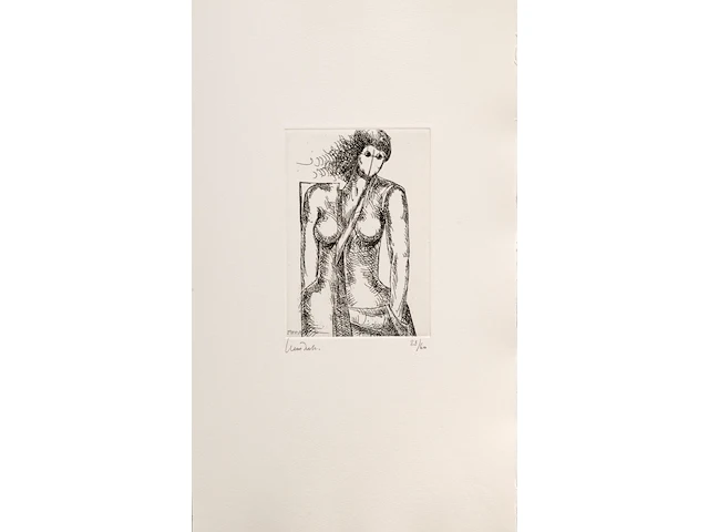 Hubert minnebo (1940), 'volhart', n° 23/60 - 'met gesloten ogen fluisterde hij, zacht kreunend, zijn mooiste herinneringen', polished and brown patinated bronze on book with 9 etches and poetry, 23/60, 2002 (+) 40 x 23 c - afbeelding 4 van  19