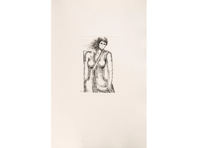 Hubert minnebo (1940), 'volhart', n° 23/60 - 'met gesloten ogen fluisterde hij, zacht kreunend, zijn mooiste herinneringen', polished and brown patinated bronze on book with 9 etches and poetry, 23/60, 2002 (+) 40 x 23 c - afbeelding 14 van  19