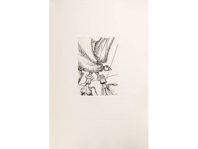 Hubert minnebo (1940), 'volhart', n° 23/60 - 'met gesloten ogen fluisterde hij, zacht kreunend, zijn mooiste herinneringen', polished and brown patinated bronze on book with 9 etches and poetry, 23/60, 2002 (+) 40 x 23 c - afbeelding 16 van  19