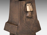 Hubert minnebo (1940), 'zijn trektochten in himalaya's waren heilig', polished and brown patinated bronze, 1/1, 2012, signed (+) 65 x 15 x 30.5 cm. (25.58 x 5.91 x 12.00 in.) - afbeelding 9 van  9