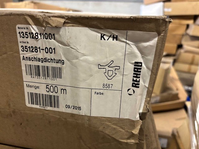 Hueck - schüco 204649 magazijn voorraad raamafdichting en toebehoren raamsluiting (1000x) - afbeelding 5 van  27