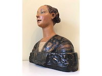 Huge italian renaissance sculpture bust princessa eleonora d'aragona. after francesco laurana (1430-1502) - afbeelding 9 van  17