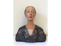 Huge italian renaissance sculpture bust princessa eleonora d'aragona. after francesco laurana (1430-1502) - afbeelding 10 van  17