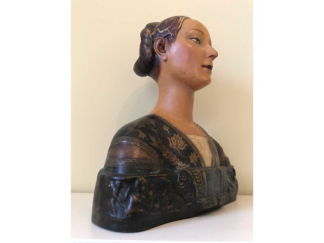 Huge italian renaissance sculpture bust princessa eleonora d'aragona. after francesco laurana (1430-1502) - afbeelding 17 van  17