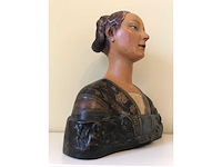 Huge italian renaissance sculpture bust princessa eleonora d'aragona. after francesco laurana (1430-1502) - afbeelding 17 van  17