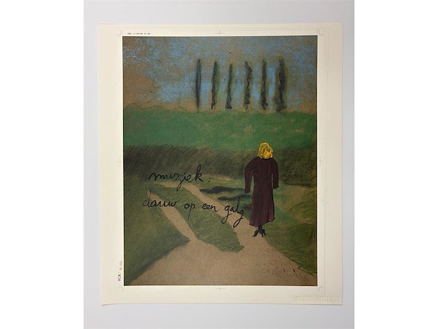 Hugo claus - kleurenlithografie - afbeelding 1 van  1