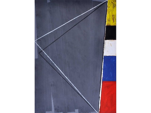 Hugo duchateau - offset litho + olieverf op papier - 1987 - afbeelding 1 van  7