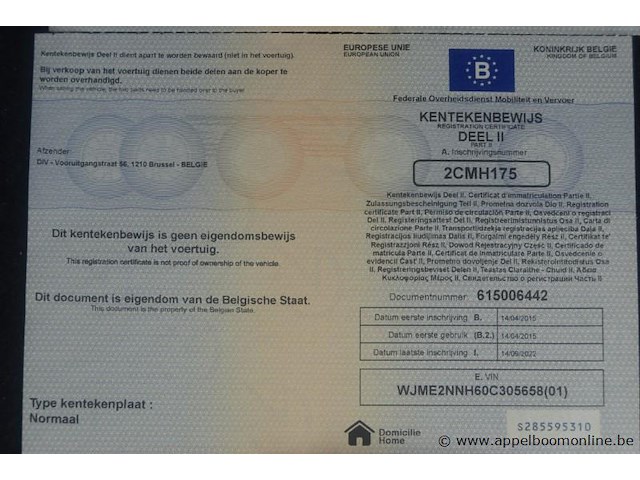 Huisvuilvrachtwagne, iveco, ad260sy/ps, wjme2nnh60c305658, 1e insch 14/04/2015, 8710cm³, 220kw, diesel, euro 6, 106951km vlgs ltst keuring, inschrijvingsbewijs deel i en ii, keuringsbewijs , gelijkvormigheidsattest, identificatieverslag - afbeelding 9 van  20