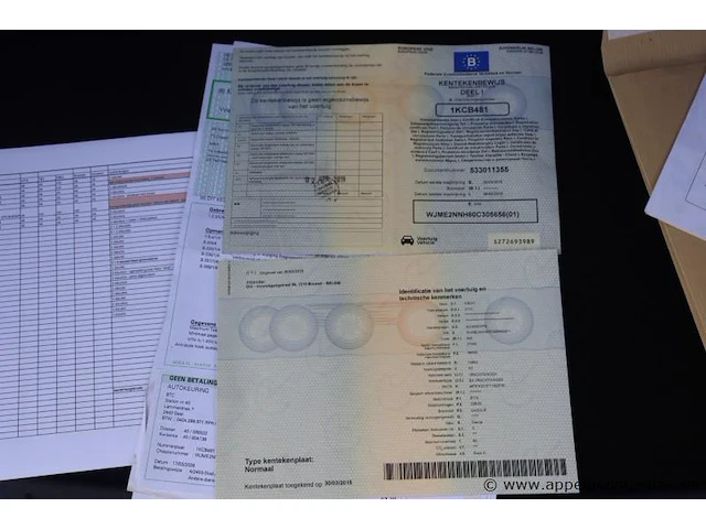 Huisvuilwagen iveco 2y3c, pusher 4000, datum 1ste inschr 20/03/2015, chassisnummer wjme2nnh600305606, km 98,639 laatste keuring, diesel euro vi, deel i+ii, gelijkvormigheidsattest - afbeelding 5 van  19