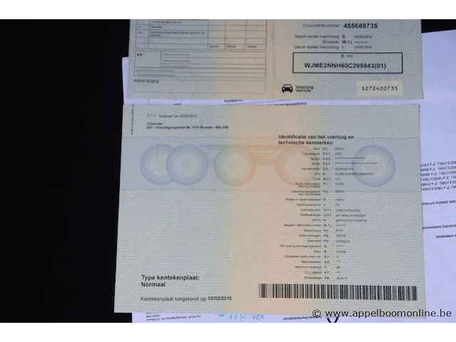 Huisvuilwagen iveco 2y3c, pusher 4000, datum 1ste inschr 2/2/2015, chassisnummer wjme2nnh60c295943, km laatste keuring 94,498,, diesel euro vi, deel i+ii, gelijkvormigheidsattest - afbeelding 8 van  21