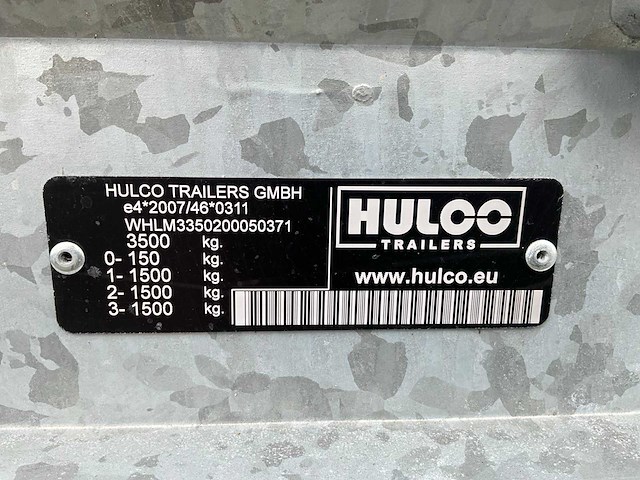 Hulco medax-3 aanhangwagen - afbeelding 5 van  13
