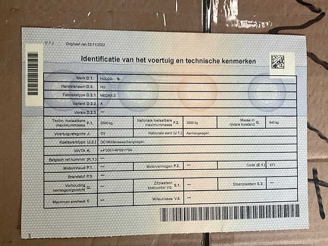 Hulco medax-3 hdkkv aanhangwagen trailer - afbeelding 6 van  44