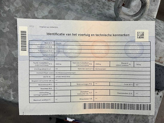 Hulco terrax-2 aanhangwagen trailer - afbeelding 17 van  32