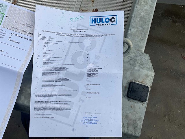 Hulco terrax-2 aanhangwagen trailer - afbeelding 18 van  32