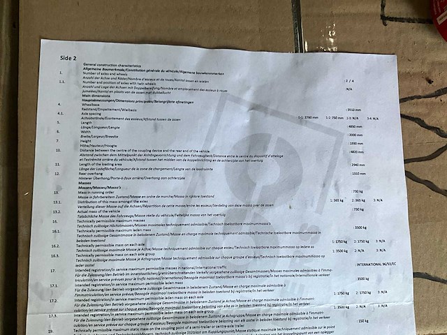 Hulco terrax-2 aanhangwagen trailer - afbeelding 22 van  32