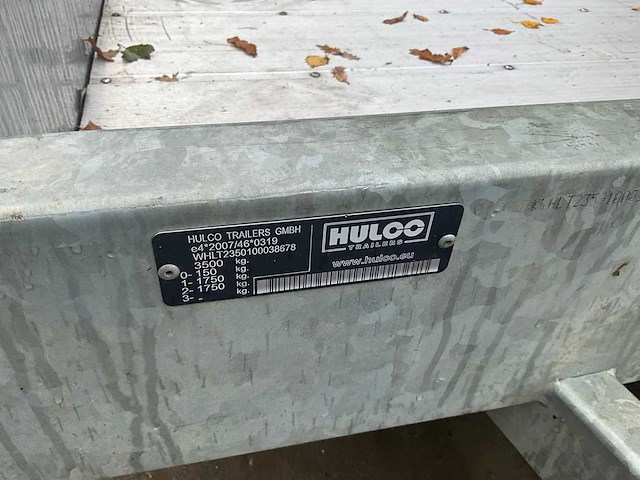 Hulco terrax-2 aanhangwagen trailer - afbeelding 29 van  32