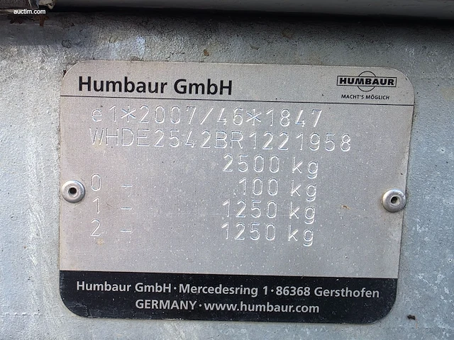 Humbaur hgk 253218-21 pf60 2024 - afbeelding 36 van  39