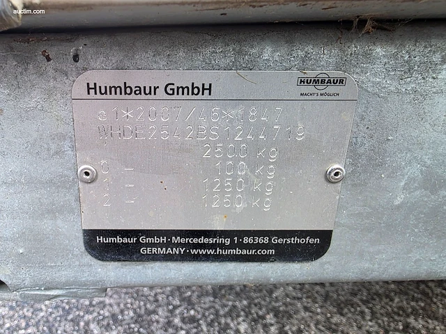 Humbaur hgk 253218-21 pf60 2025 - afbeelding 35 van  37
