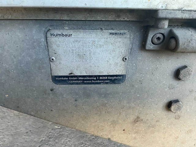 Humbaur ht2500 aanhangwagen - afbeelding 14 van  14