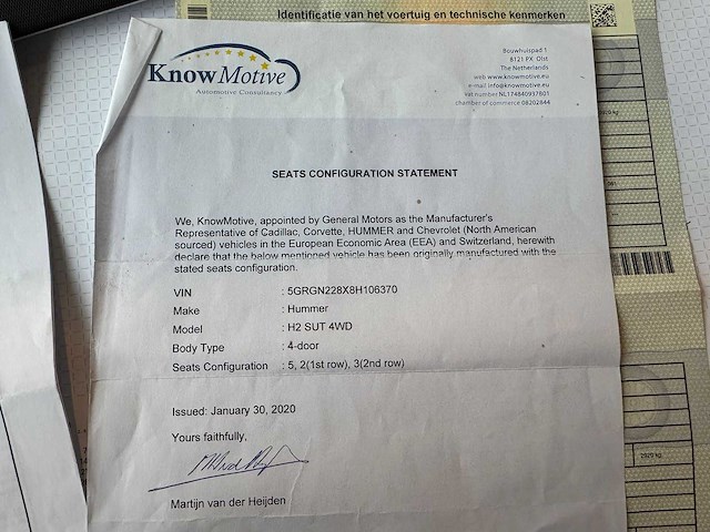 Hummer - h2 sut 4wd - car - 2009 - afbeelding 6 van  16