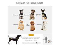Hundebuggy hondenkar, opvouwbaar, 2 veiligheidsriemen, 2 bekerhouders - afbeelding 4 van  5