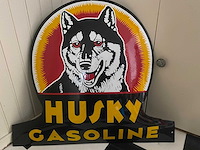Husky gasoline- emaille bord - afbeelding 1 van  1