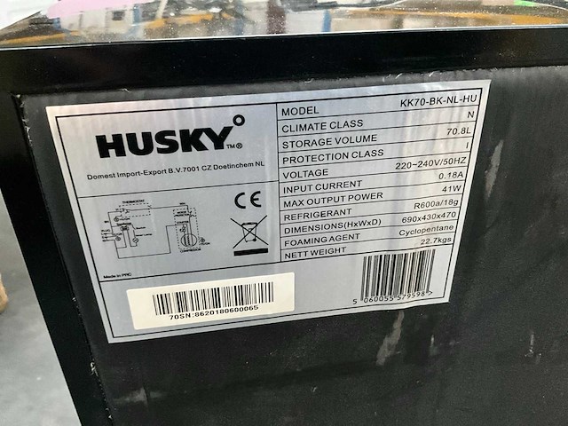 Husky kk70-bk-nl-hu koelkast - afbeelding 8 van  8