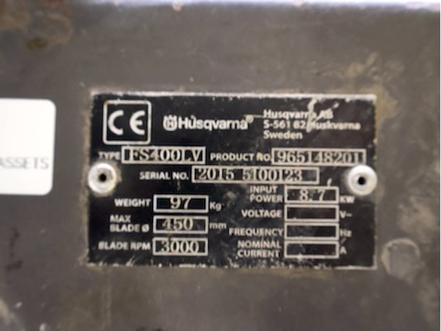 Husqvarna betonzaagmachine - afbeelding 5 van  8