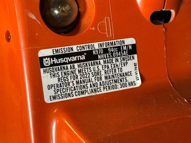 Husqvarna k970 benzinemotor 2-stroke slijpschijf beton met 2-strok motor - afbeelding 5 van  5