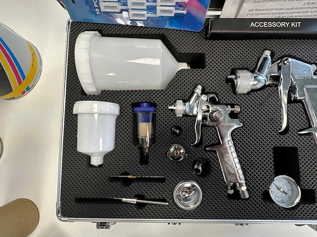 Hvlp spuitpistool set met accessoires en verfproducten - afbeelding 15 van  15