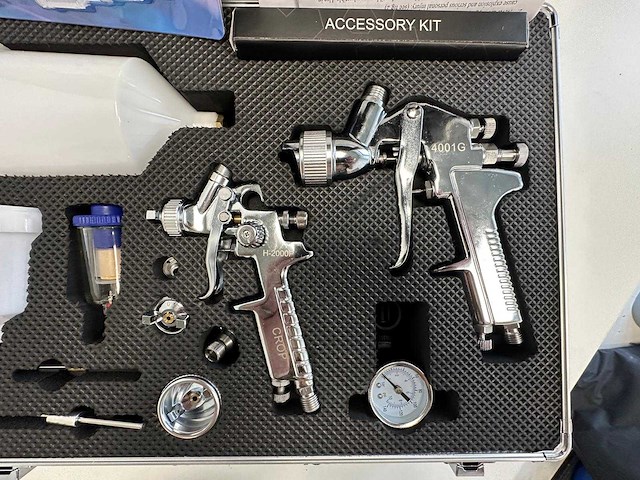 Hvlp spuitpistool set met accessoires en verfproducten - afbeelding 9 van  15