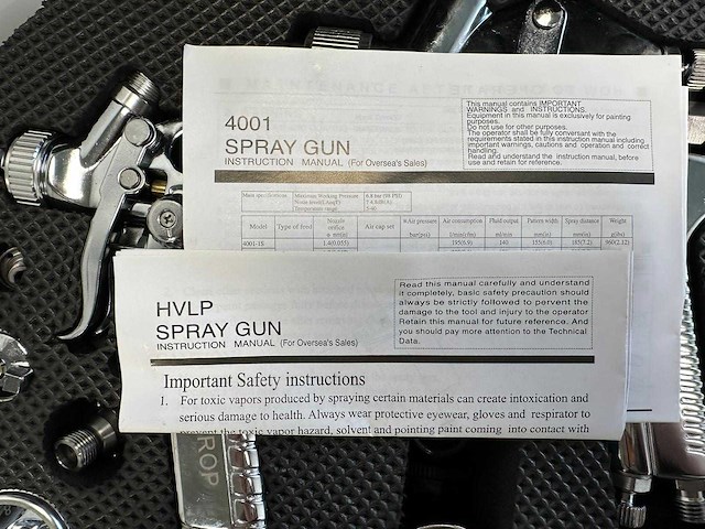 Hvlp spuitpistool set met accessoires en verfproducten - afbeelding 10 van  15