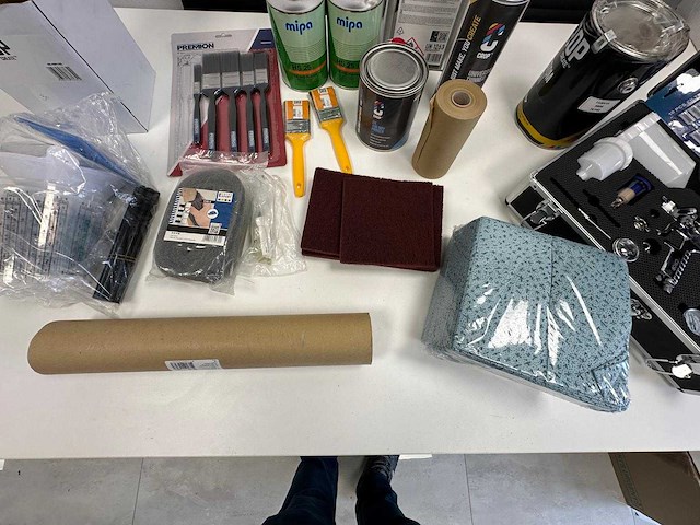Hvlp spuitpistool set met accessoires en verfproducten - afbeelding 11 van  15