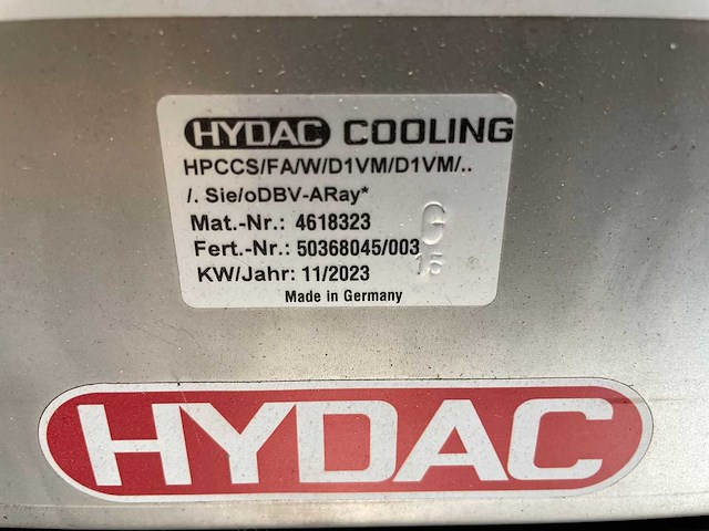 Hydac - 2023 - cooling unit hpccs - overige luchtkoelingsapparatuur - afbeelding 2 van  9