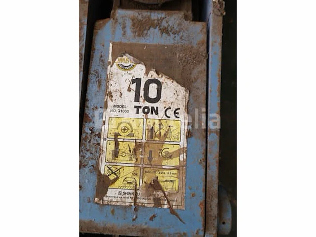 Hydraulische garagejack 10t omega g1000 - afbeelding 4 van  9