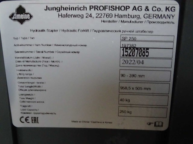 Hydraulische handpalletwagens - afbeelding 3 van  6