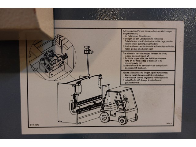 Hydraulische kantpers durmazlar - afbeelding 3 van  11
