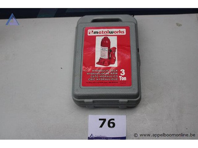 Hydraulische krik - metalworks - 3 ton - afbeelding 1 van  3