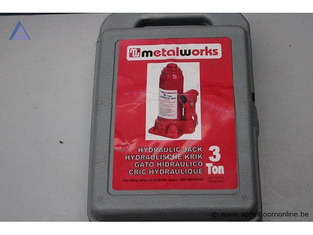 Hydraulische krik - metalworks - 3 ton - afbeelding 2 van  3